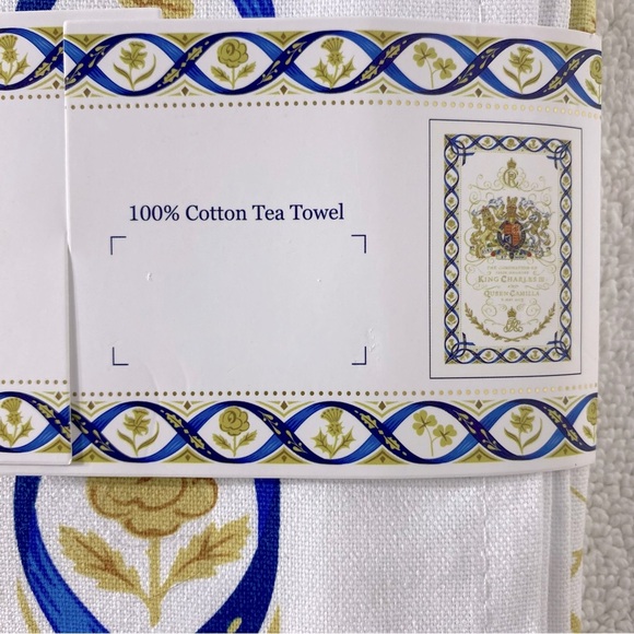 Royal Collection Trust Royal Crest Cotton Tea Towel King Charles Queen Camilla - Picture 4 of 6